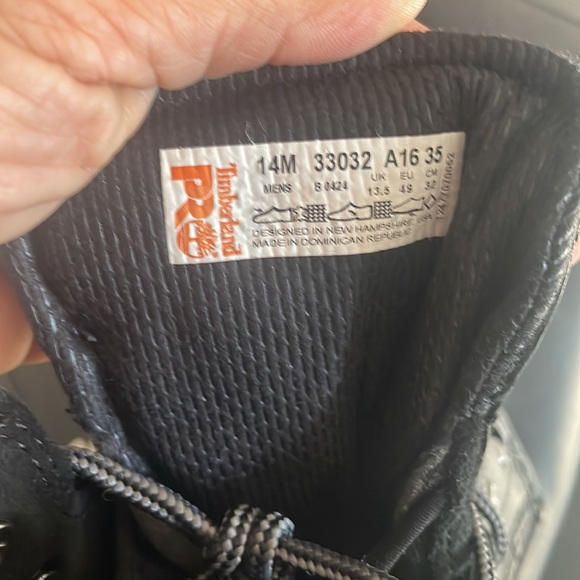 NIB Timberland Steel Safety Toe Work Boots 14 - Picture 5 of 8